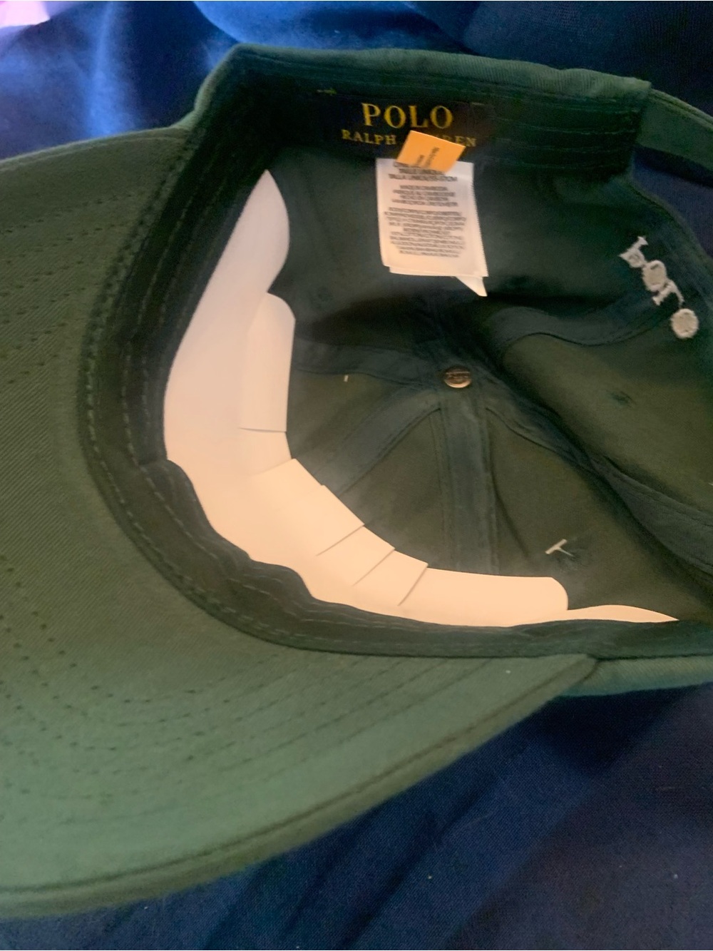 Ralph Lauren Green Polo Baseball Hat with white Pony - Picture 4 of 11